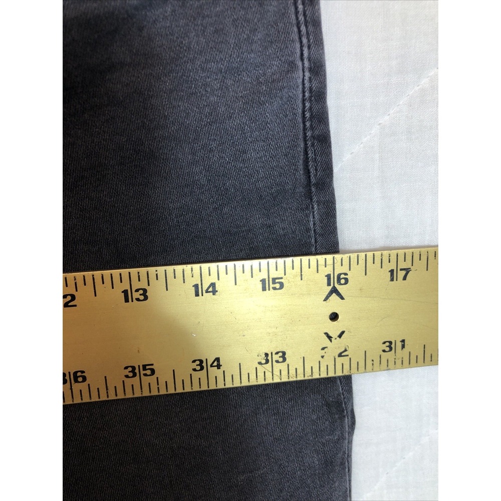 Loft Jeans Women's Size 27/4 Denim Faded Black Gray Modern Skinny Ankle Buttons - Picture 10 of 14